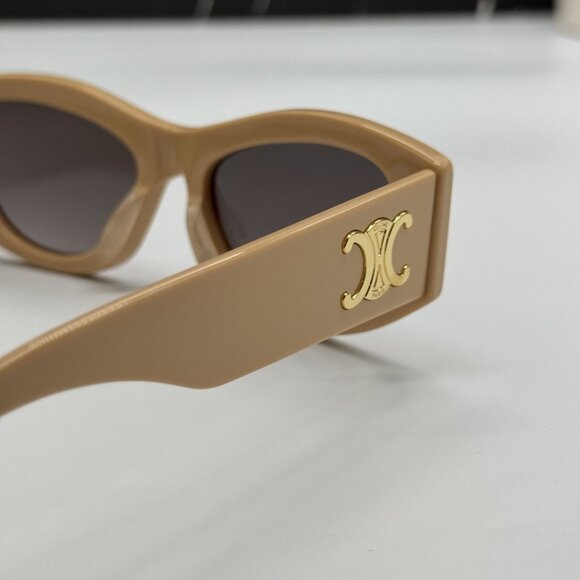 NEW CELINE CL40308U 57B BEIGE NUDE WOMEN SUNGLASSES CELINE - Picture 8 of 11